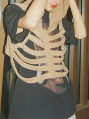 Cutout Hooded Vest