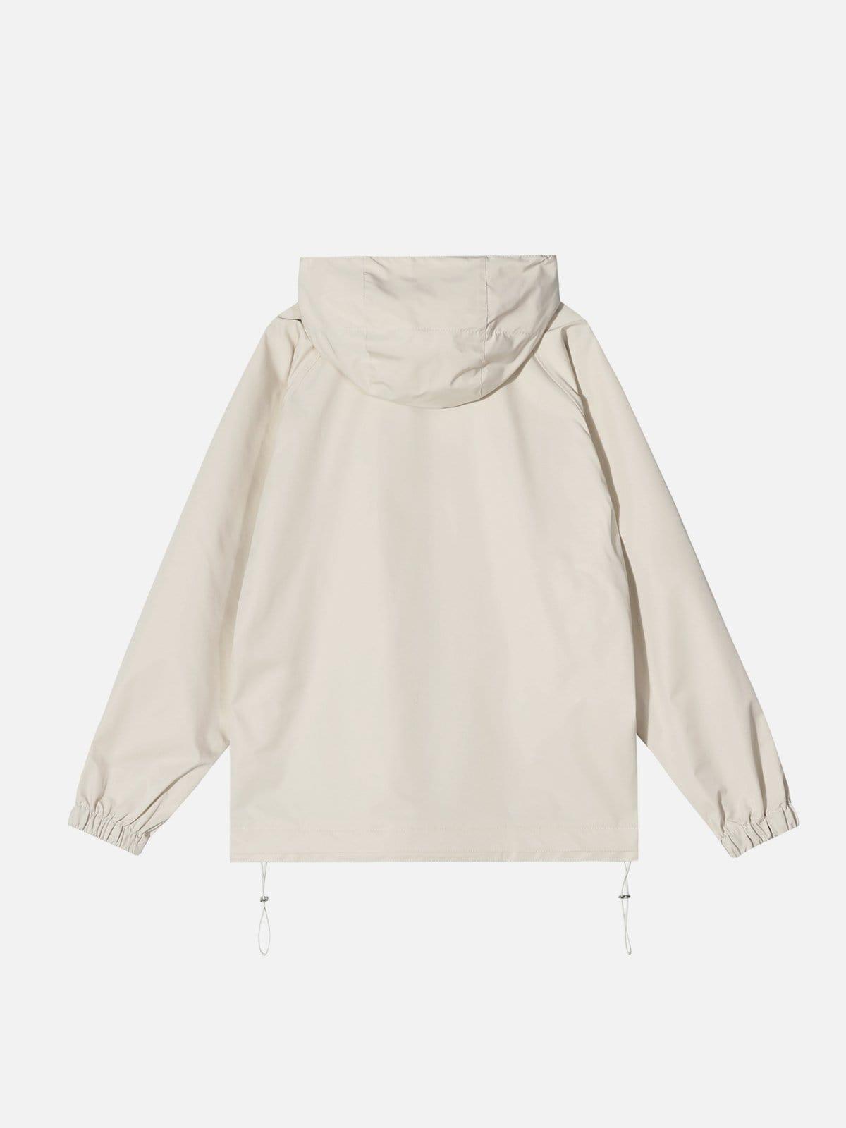 Hidden Pockets Zip Up Jacket