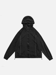 Reflective Strip Zip Up Jacket
