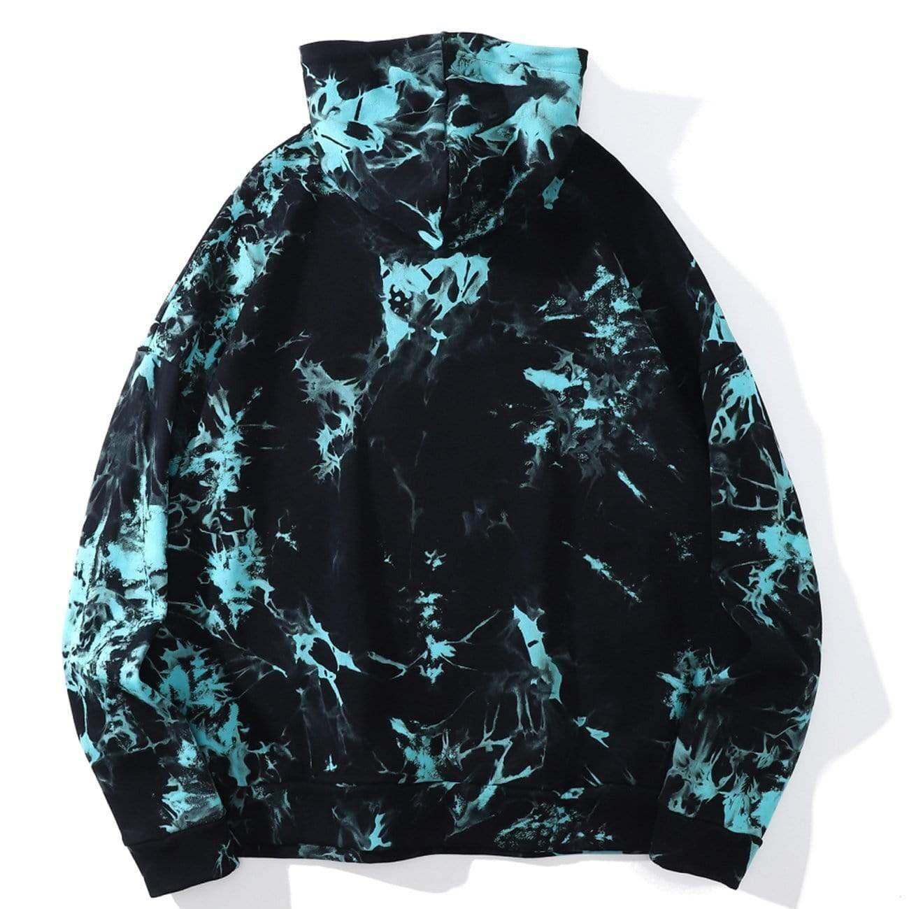 Tie-dye Phantom Print Oversized Hoodie