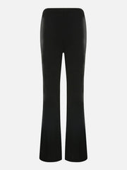 Irregular Zipper Mesh Patchwork Flared Pants