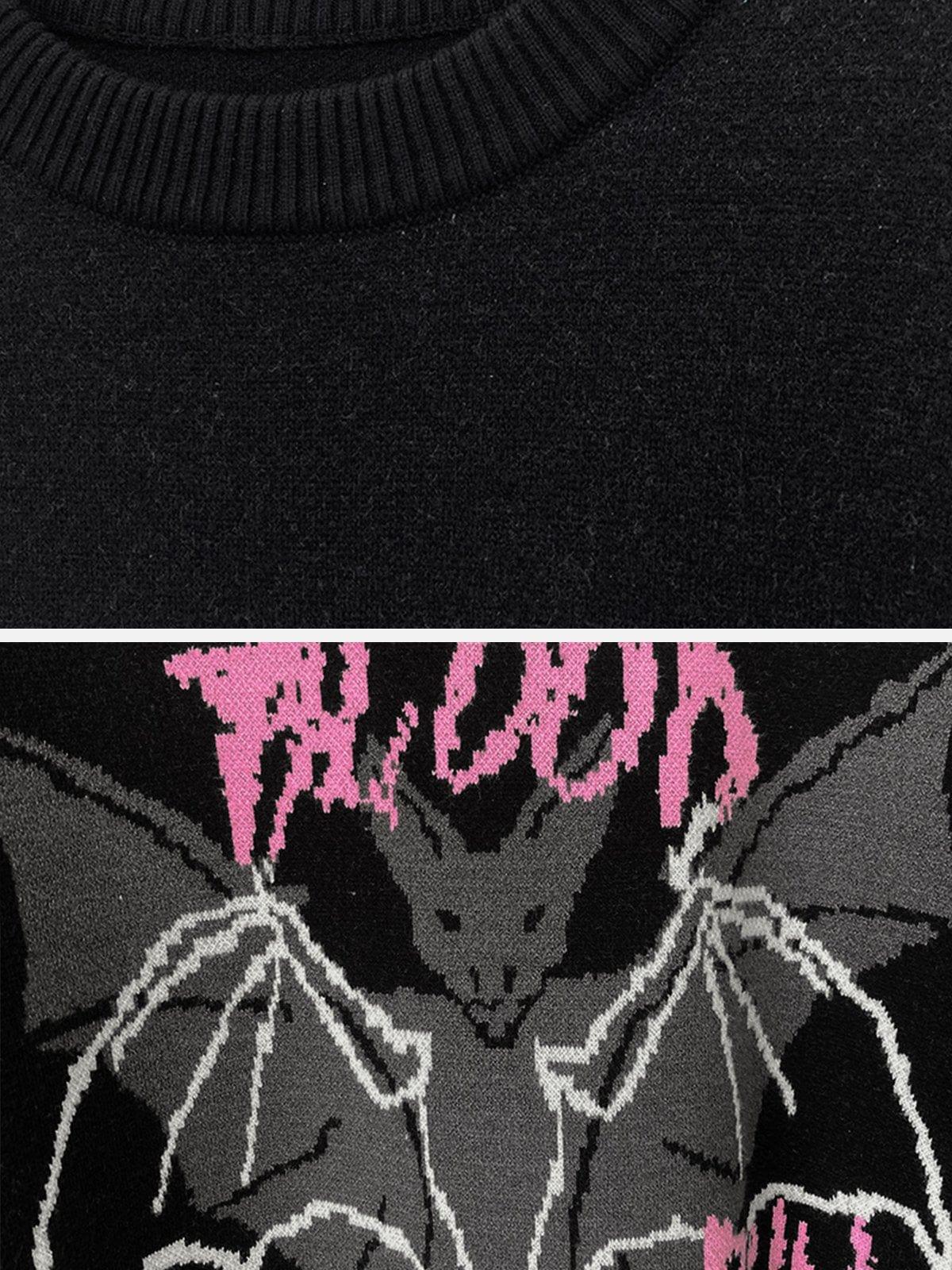 Bat Pattern Sweater