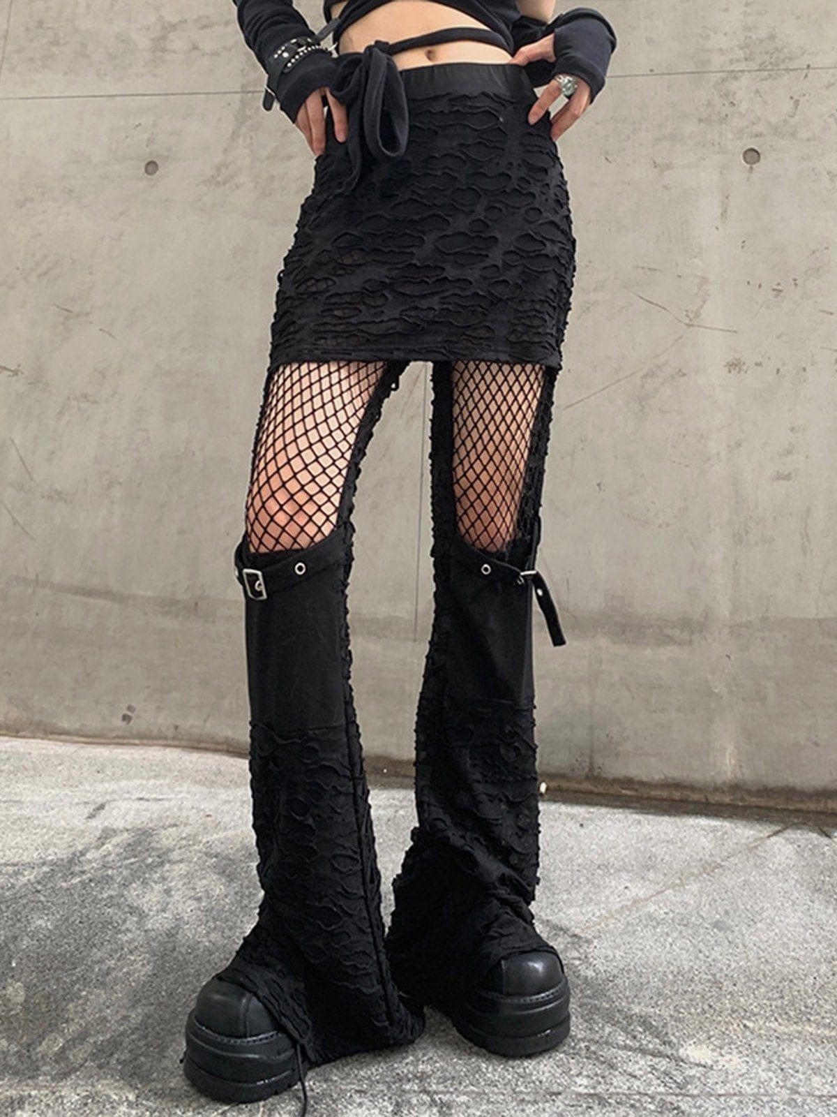 Hollow Flared Pants