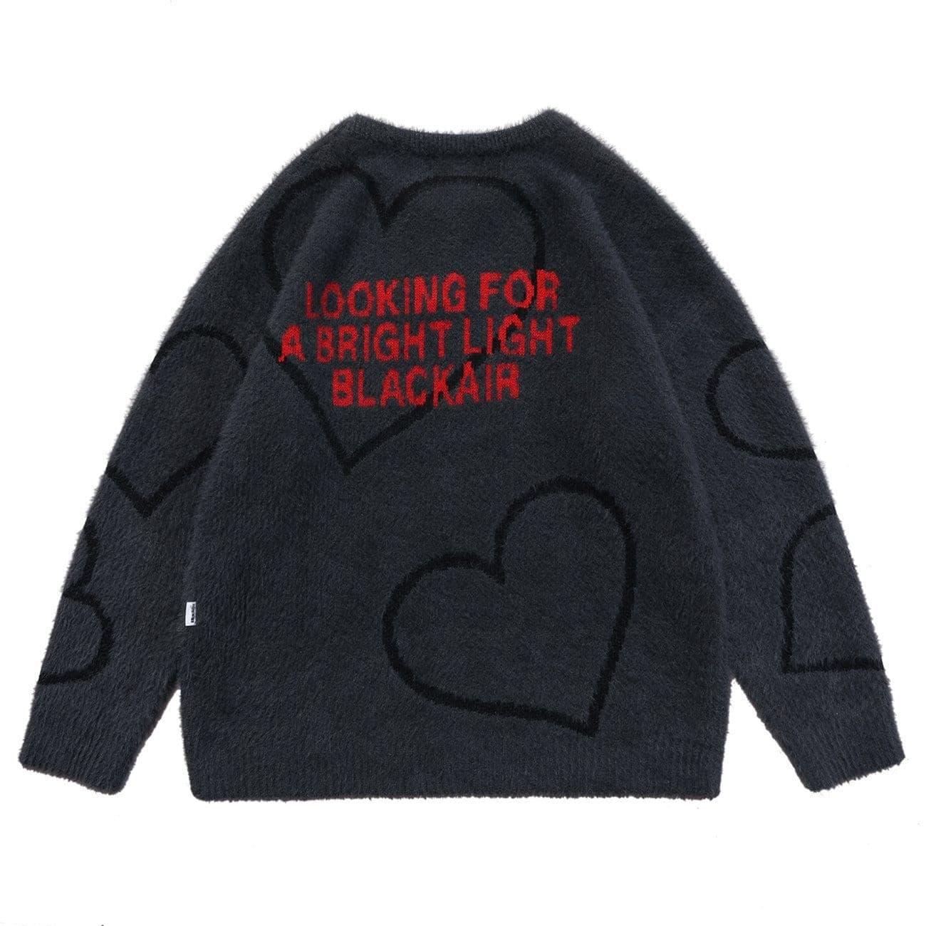 Love Pin Knitted Sweater