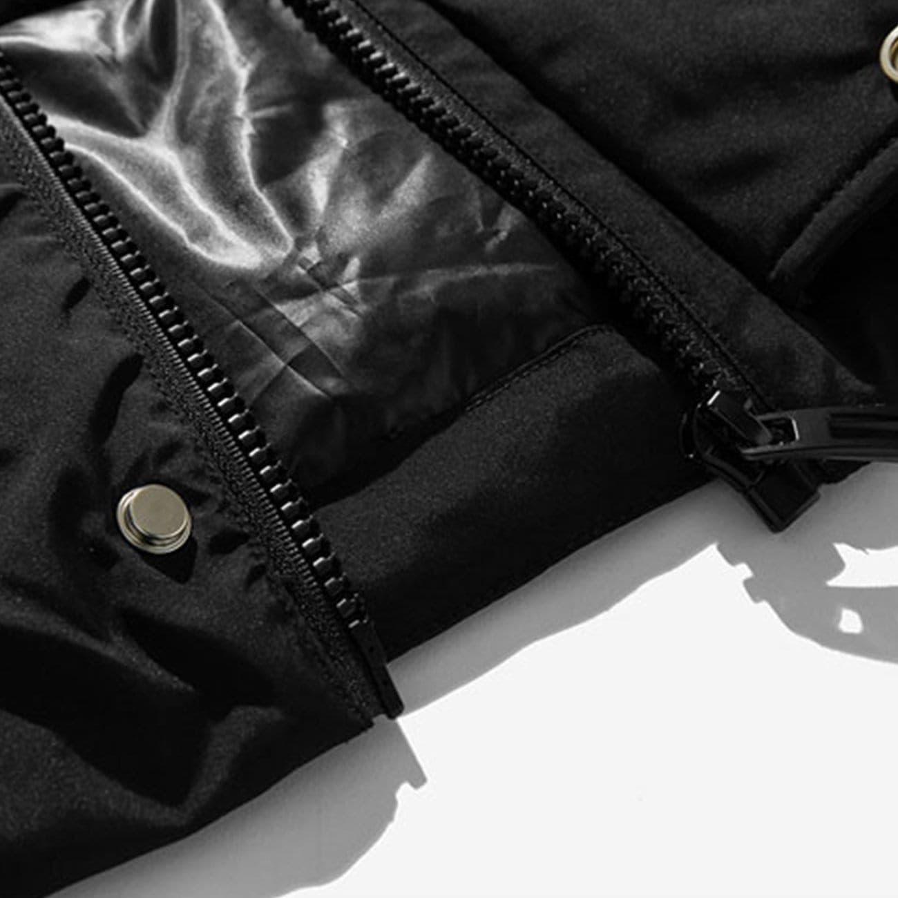 Multi Pockets Hooded Winter Down Coat