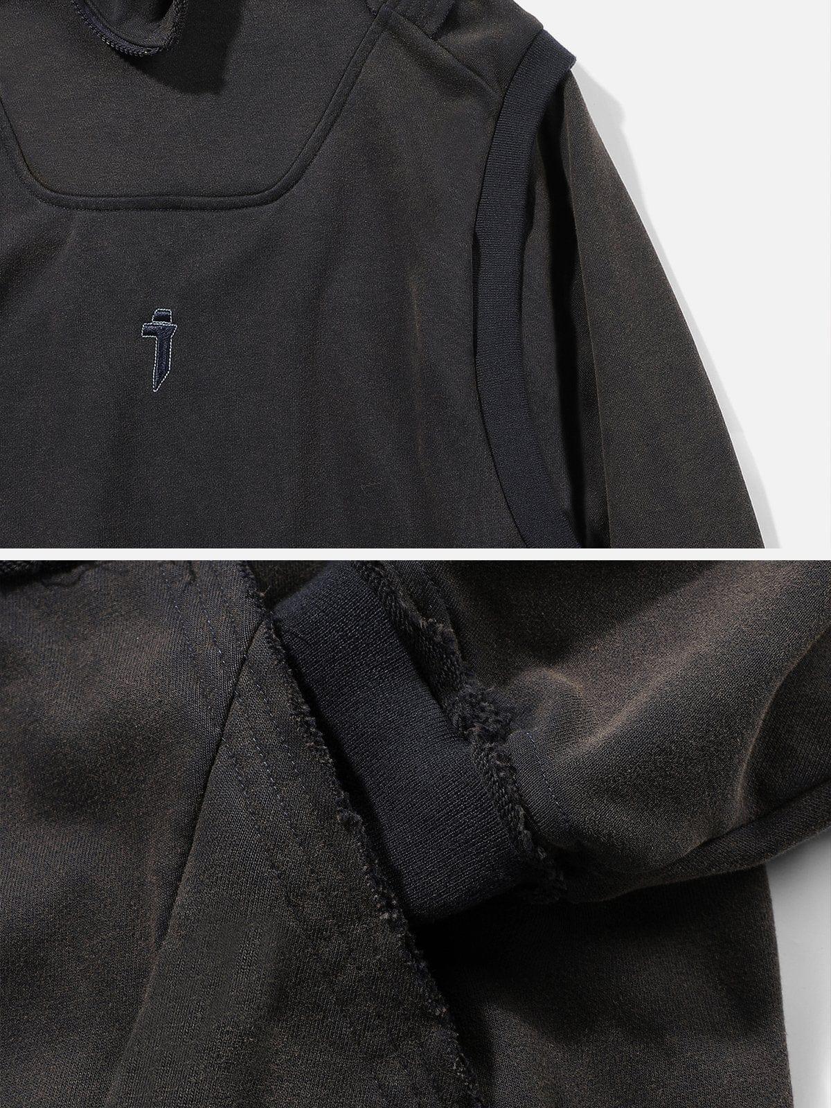 Patchwork Functional Hoodie