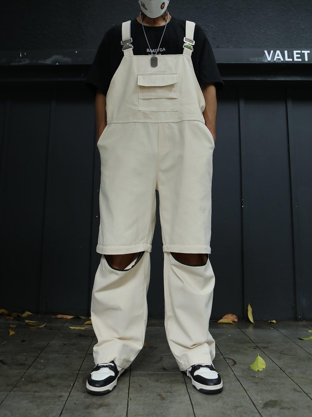 Detachable Pant Legs Overalls