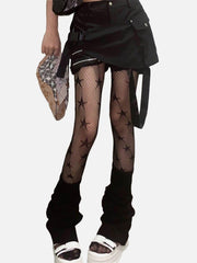 Star Pattern Net Socks
