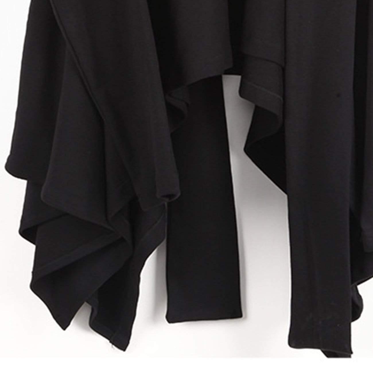 Dark Style Detachable Hat Cloak Hoodie
