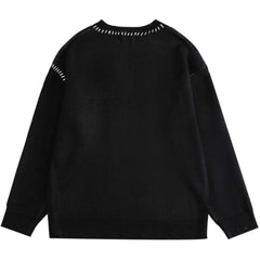Butterfly Pattern Knitted Sweater