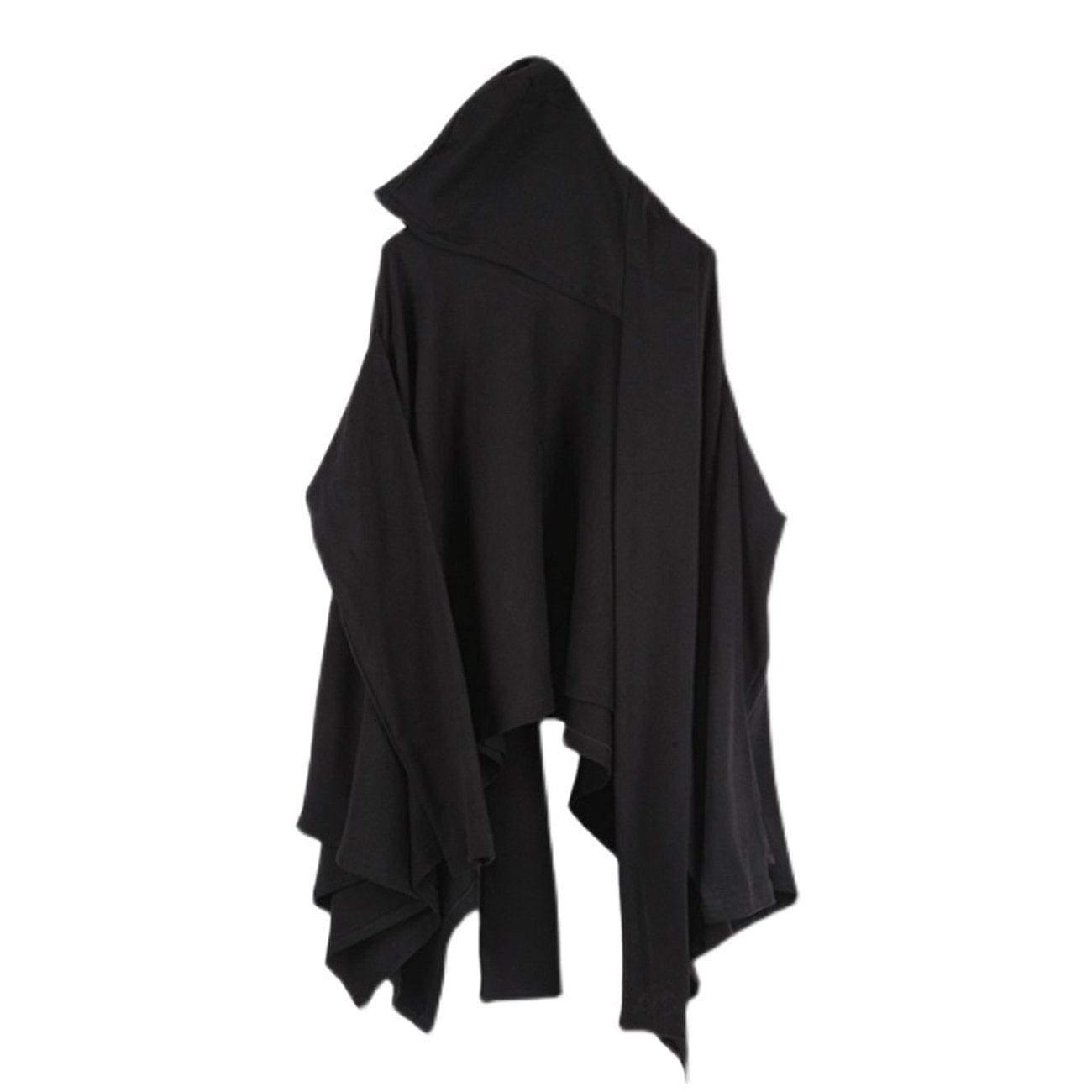 Dark Style Detachable Hat Cloak Hoodie
