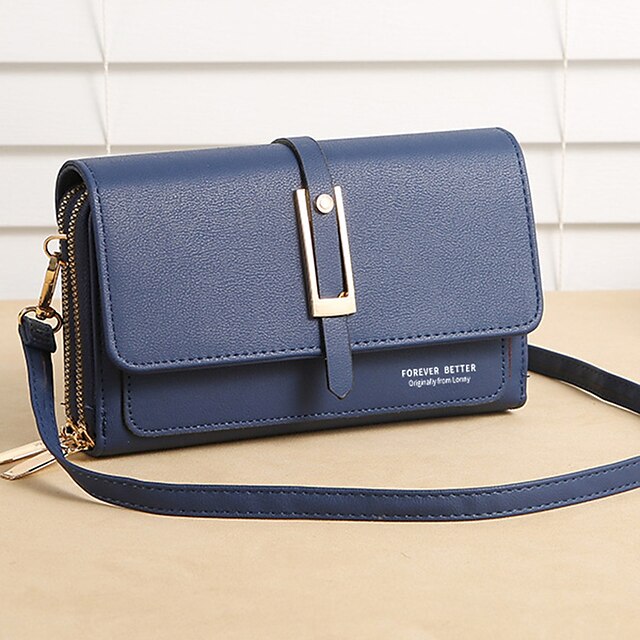 PU Bag Leather  Phone Mobile Wallet Crossbody