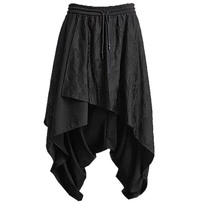Dark Punk Folds Harem Pants