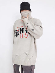 Tassel Pistol Turtleneck Sweater