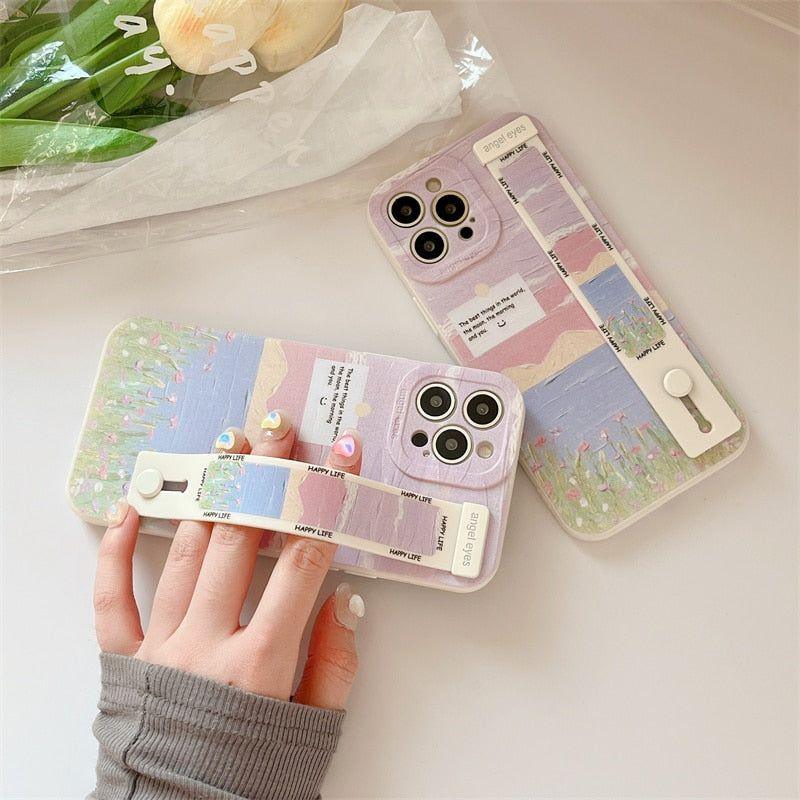 Landscape Painting Cute Phone Cases for iPhone 13, 14 Pro, 12, 11, XS Max, X, XR, 7, 8 Plus