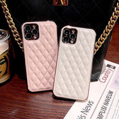 Leather Plating Cute Phone Cases For iPhone 13 12 Pro Max 7 8 Plus X XS XR 11 SE 2 2020 10