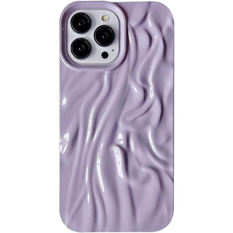 Luxury Bright Pleats Cute Phone Cases For iPhone 11 Pro Max, 12, 13, 14, 14 Pro