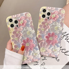 Luxury Fashion Painting Flowers Cute Phone Cases For iPhone 14 Pro Max 13 12 11 X XR XS Max 7 8 Plus