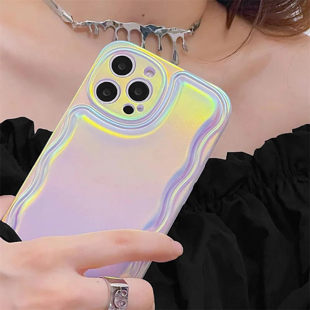 Luxury Matte Laser Cute Phone Cases For iPhone 11 12 13 14 Pro Max Xs X XR 7 8Plus