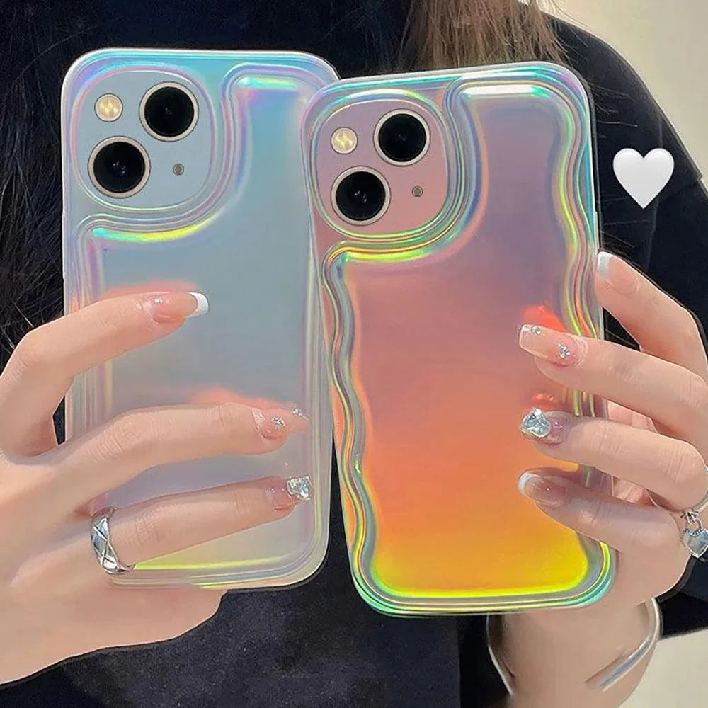 Luxury Matte Laser Cute Phone Cases For iPhone 11 12 13 14 Pro Max Xs X XR 7 8Plus