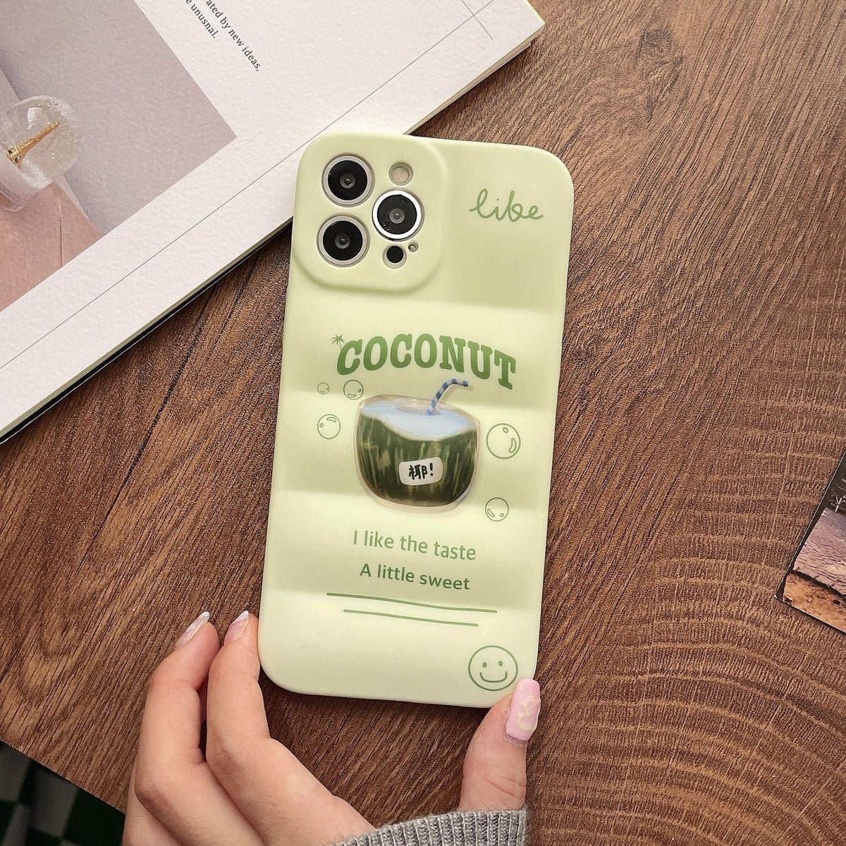 Matcha Coconut Drink Cute Phone Cases For iPhone 13 11 12 Pro Max Xs Max X XR