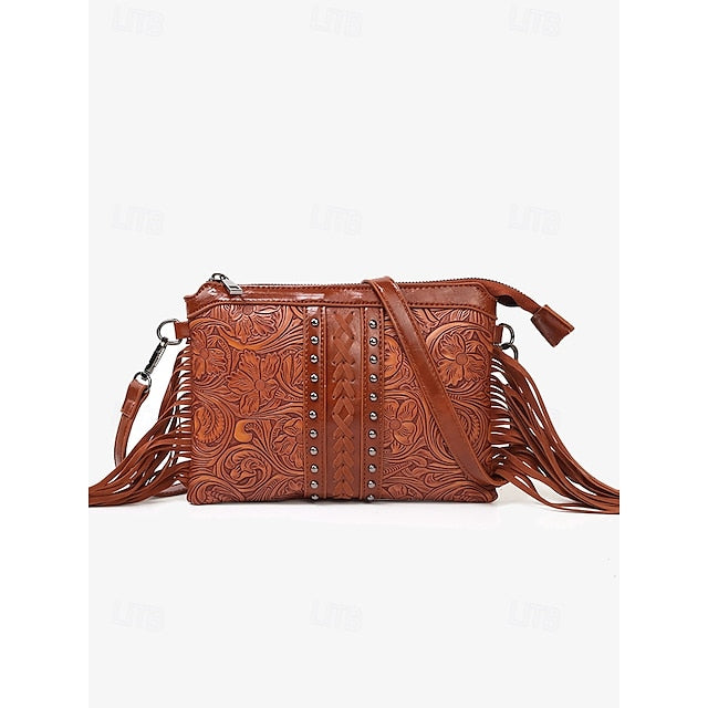 Shoulder  Leather Crossbody Bag Wristlet PU Bags