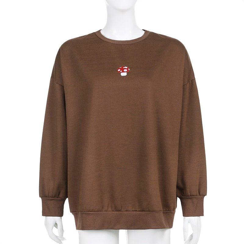MUSH Brown Crewneck Pullover
