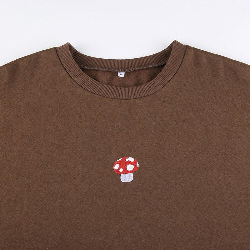 MUSH Brown Crewneck Pullover