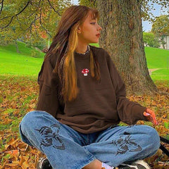 MUSH Brown Crewneck Pullover