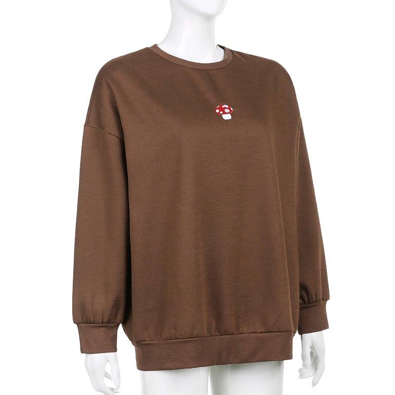 MUSH Brown Crewneck Pullover