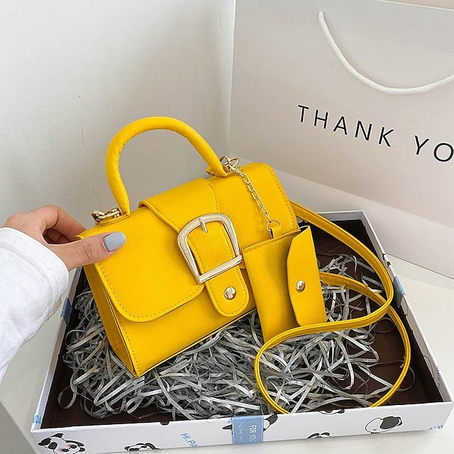 Durable PU Handbag Leather  Crossbody Bag Daily