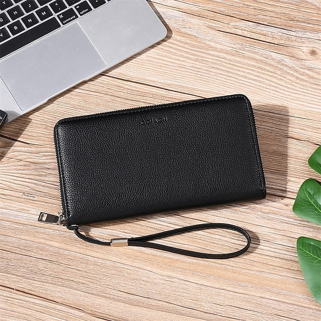 Leather Bag Outdoor Mobile Wallet Daily  Phone PU