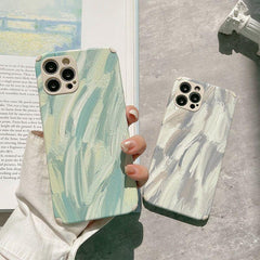 Oil Painting Cute Phone Cases For iPhone 13 11 12 Pro Max Xs Max XR Xs 7 8 Plus X 7Plus