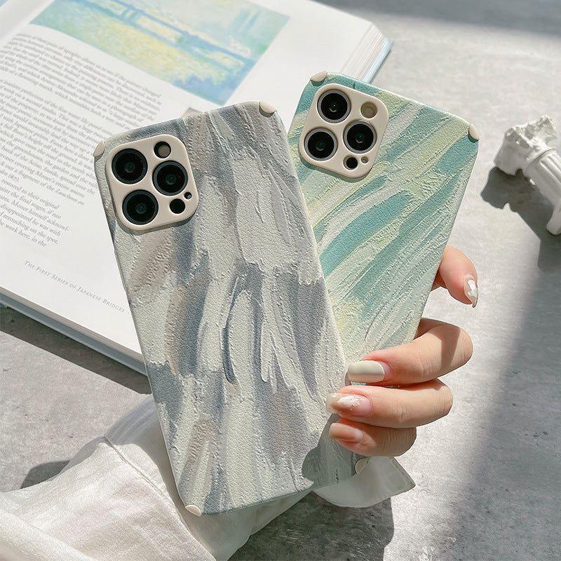 Oil Painting Cute Phone Cases For iPhone 13 11 12 Pro Max Xs Max XR Xs 7 8 Plus X 7Plus