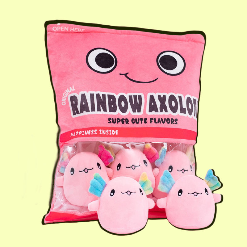 A Delightful Bag of Mini Axolotl Plushies