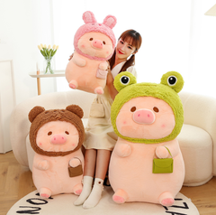 Adorable Pig Plush with a Handy Bag