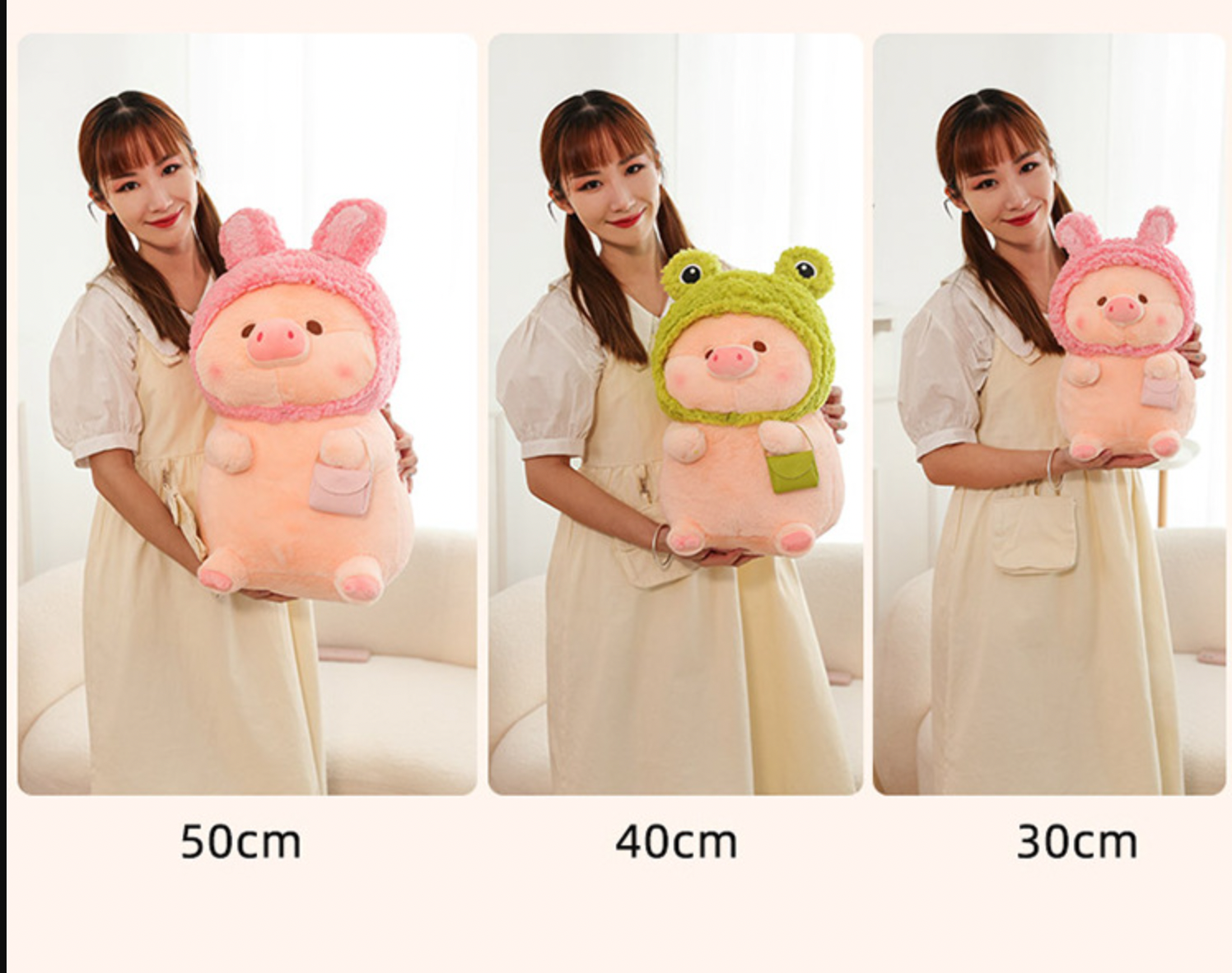 Adorable Pig Plush with a Handy Bag