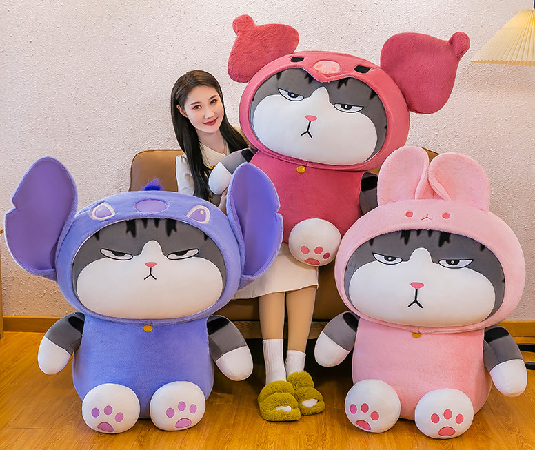 Cat Plushie Transforming with Animal Outfit Collection