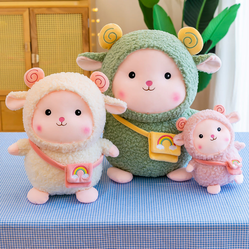 Plüschtier Lammpuppe mit Kawaii-Tasche