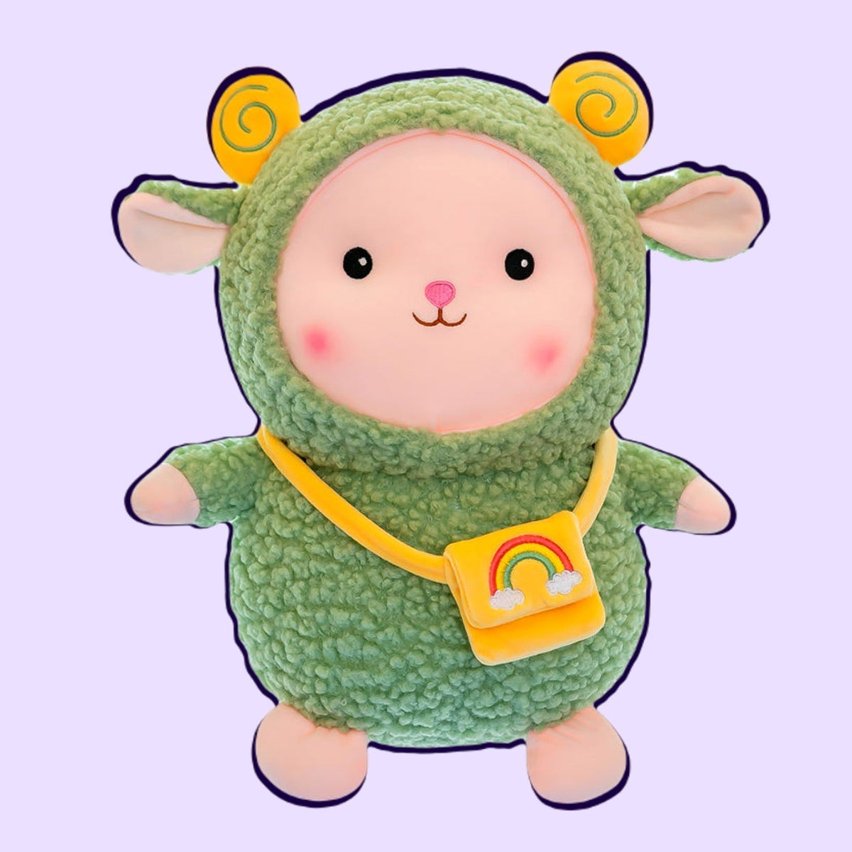 Plüschtier Lammpuppe mit Kawaii-Tasche