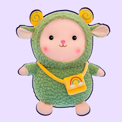 Plüschtier Lammpuppe mit Kawaii-Tasche