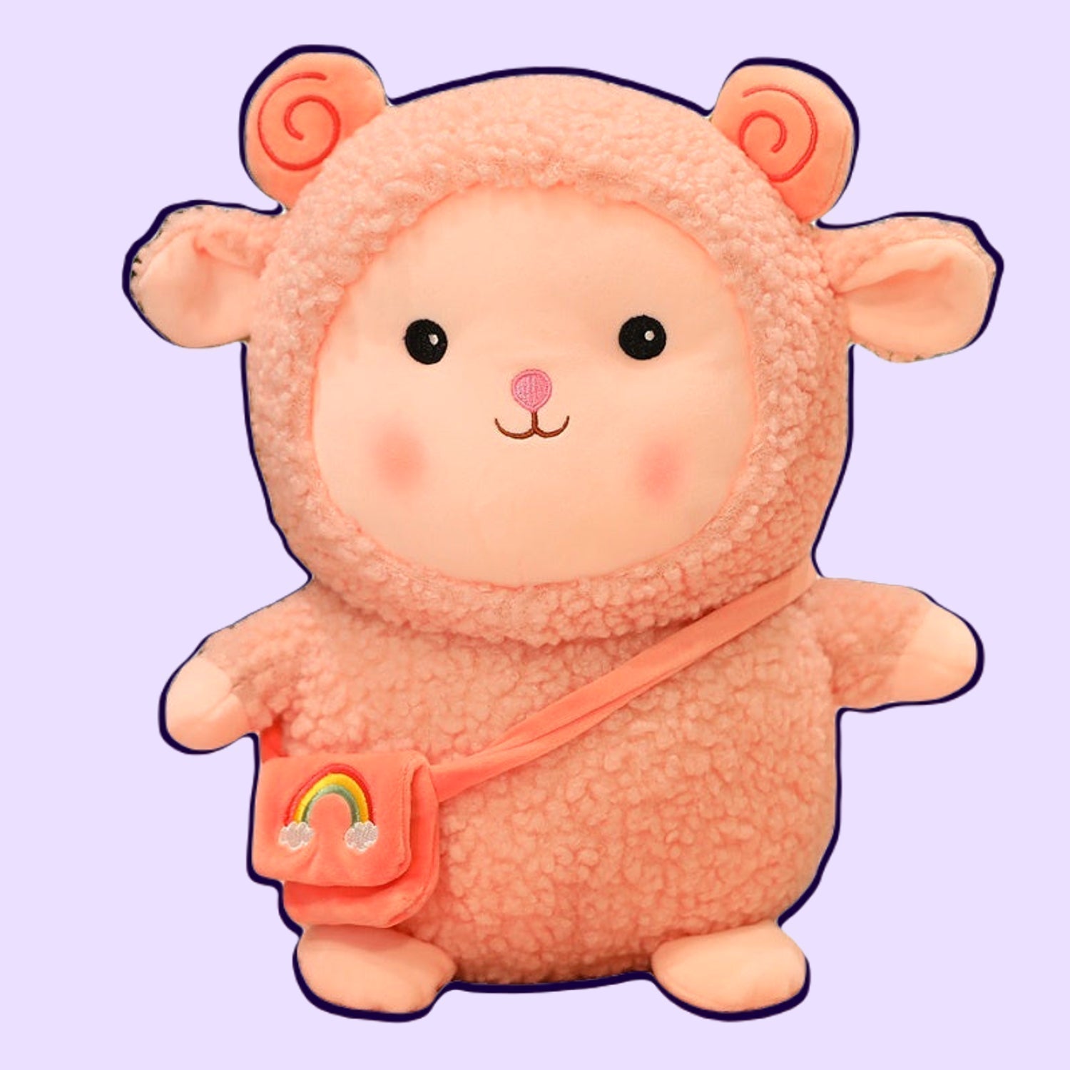 Plüschtier Lammpuppe mit Kawaii-Tasche
