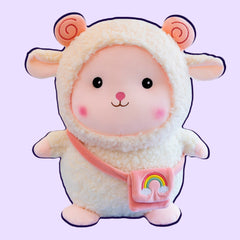 Plüschtier Lammpuppe mit Kawaii-Tasche
