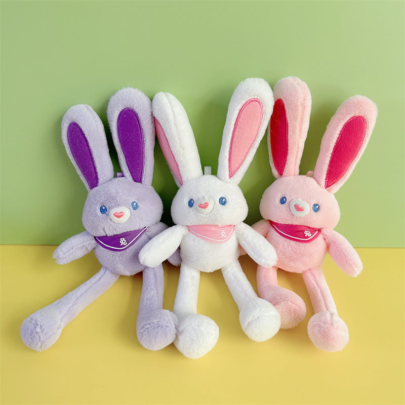 Pulling Ears Wonderland: Your Playful Rabbit Keychain Plush Toy