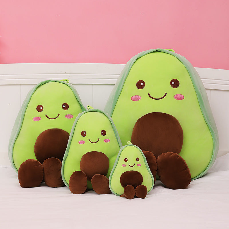 Adorable Avocado Kawaii Plush Pillow