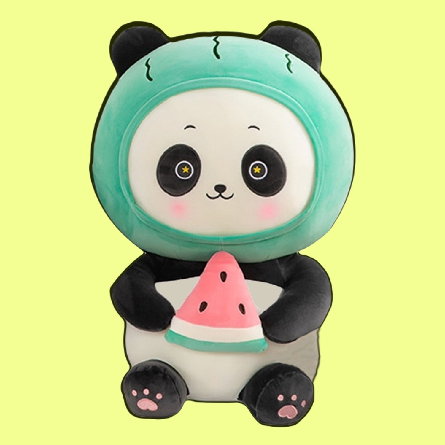 Kawaii Panda mit Früchten Plüschtier