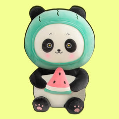Kawaii Panda mit Früchten Plüschtier