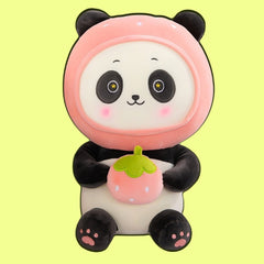 Kawaii Panda mit Früchten Plüschtier