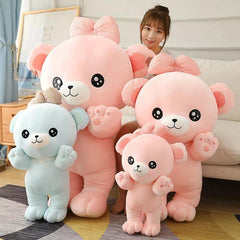 Cute Teddy Bear Plush with Bow Tie
