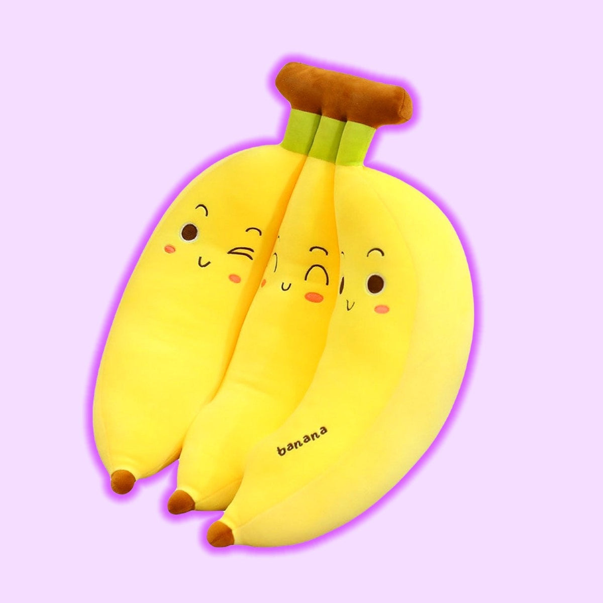 Banana Kawaii Stuffed Plush Pillow